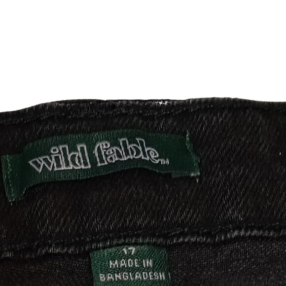 Wild Fable Black Wash Women's High-Rise Straight Button Fly Jeans NWT - Picture 5 of 11